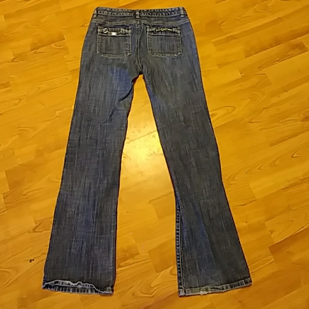 MK Michael Kors Womens Jeans sz 4 B22 Metal back pocket logo - Picture 7 of 15